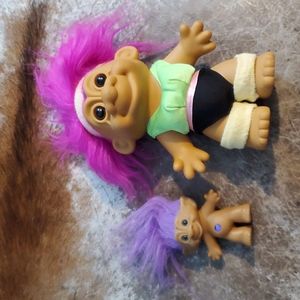 VTG 1990's RUSS AEROBIC EXERCISE 8" TROLL DOLL